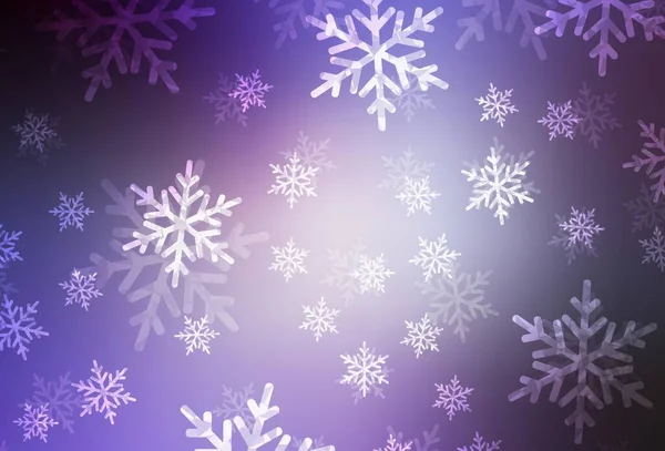 淡紫色矢量背景 假日风格 带彩色圣诞物品的抽象渐变插图 图书横幅的图案 — 图库矢量图片