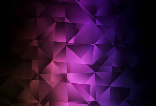 Dark Purple Vector Rosa Brillante Fondo Triangular Ilustración Geométrica Creativa — Archivo Imágenes Vectoriales