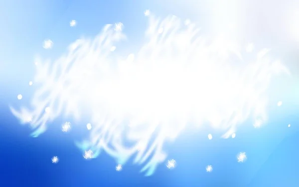 Светло Голубая Векторная Текстура Цветными Снежинками Современная Геометрическая Абстрактная Иллюстрация — стоковый вектор
