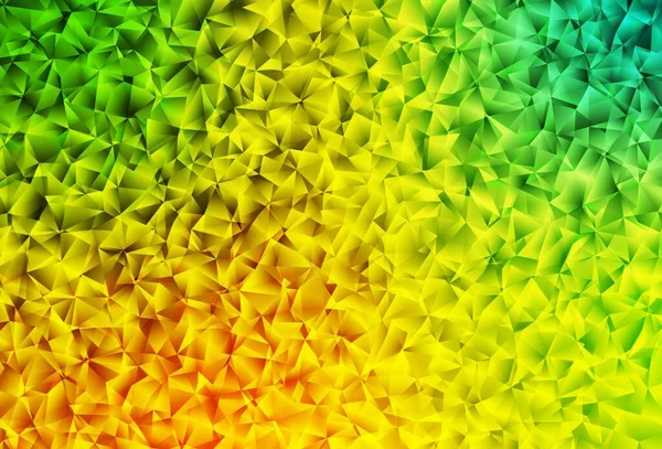 Verde Claro Patrón Mosaico Abstracto Vector Amarillo Ilustración Colorida Estilo — Vector de stock
