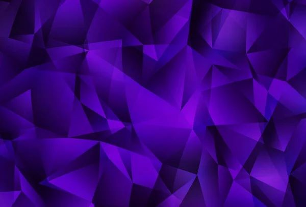 Motif Abstrait Mosaïque Vectoriel Violet Foncé Échantillon Géométrique Triangulaire Avec — Image vectorielle