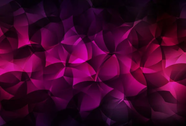 Fond Abstrait Polygone Vectoriel Rose Foncé Illustration Abstraite Polygonale Avec — Image vectorielle