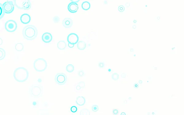 Bleu Clair Disposition Vectorielle Verte Avec Des Formes Cercle Illustration — Image vectorielle