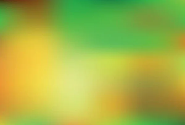 Светло Зеленый Желтый Вектор Цветного Размытия Обратной Стороны Красочная Иллюстрация — стоковый вектор