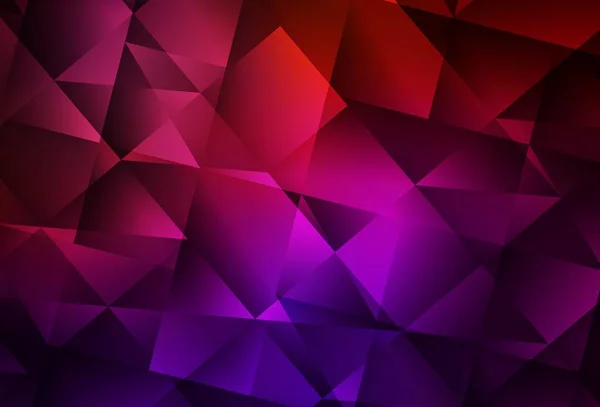 Dark Pink Yellow Vector Abstract Polygonal Pattern Glitter Abstract Illustration — Stock Vector