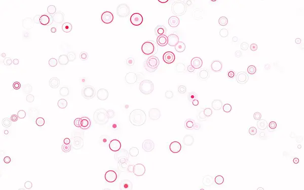 Roxo Claro Layout Vetor Rosa Com Formas Círculo Glitter Ilustração — Vetor de Stock