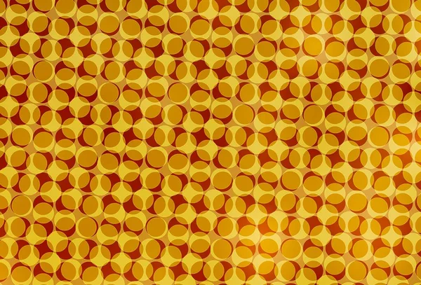 Sfondo Vettoriale Arancione Chiaro Con Puntini Illustrazione Astratta Glitter Con — Vettoriale Stock