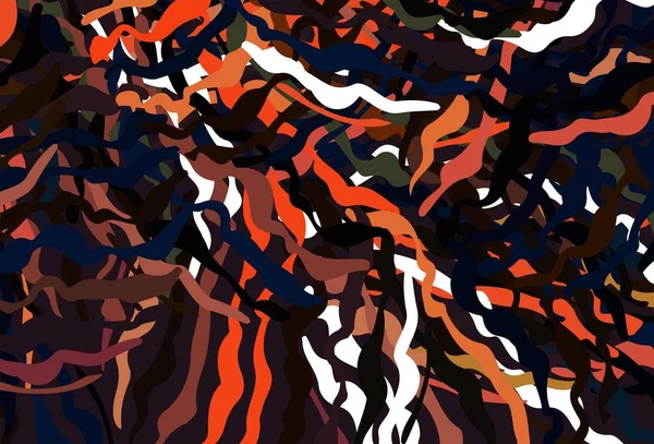 Donker Oranje Vectorlay Out Met Wrange Lijnen Slimme Illustratie Abstracte — Stockvector