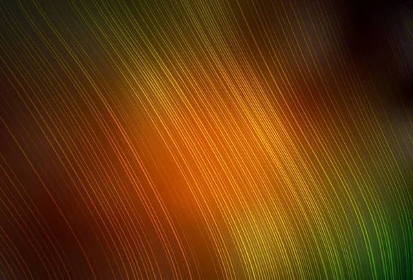 Mörkgrön Gul Vektor Färgglada Suddig Bakgrund Elegant Ljus Illustration Med — Stock vektor