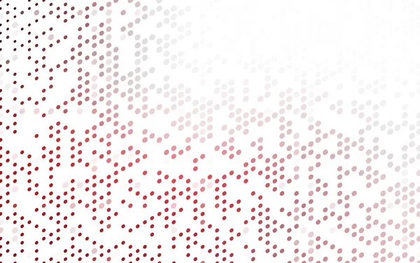 Textura Vectorial Rojo Claro Con Copos Nieve Colores Diseño Decorativo — Archivo Imágenes Vectoriales