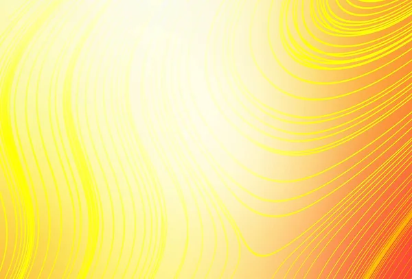 Hellroter Gelber Vektor Verschwommen Leuchten Abstrakten Hintergrund Glitzernde Abstrakte Illustration — Stockvektor