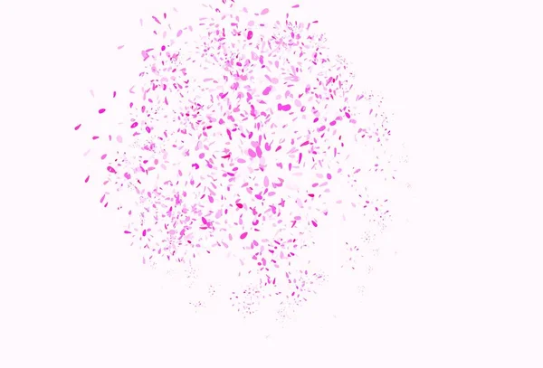 Ανοιχτό Ροζ Διάνυσμα Αφηρημένο Μοτίβο Φύλλα Doodle Απεικόνιση Των Φύλλων — Διανυσματικό Αρχείο