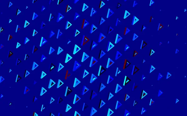 Σκούρο Μπλε Κόκκινο Διανυσματική Διάταξη Γραμμές Τρίγωνα Τρίγωνα Αφηρημένο Φόντο — Διανυσματικό Αρχείο