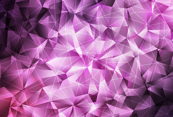 Luz Púrpura Patrón Vectorial Rosa Con Estilo Poligonal Ilustración Abstracta — Vector de stock