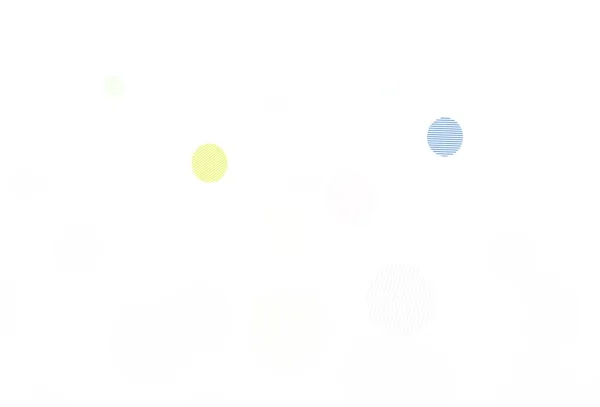 浅绿色 红色矢量背景 有气泡 图解与一组闪亮的彩色抽象圈 招贴画设计 网站横幅设计 — 图库矢量图片
