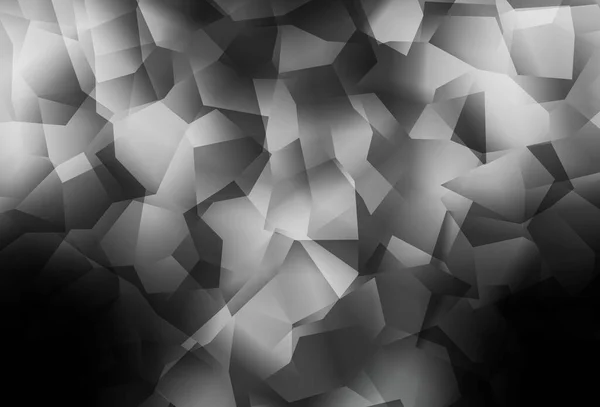 Világos Szürke Vektor Háromszög Mozaik Textúra Ragyogó Színes Illusztráció Háromszögekkel — Stock Vector