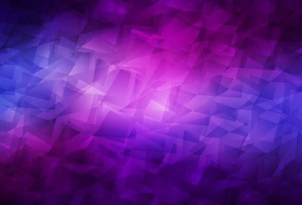 Ljuslila Rosa Vektor Triangel Mosaik Konsistens Helt Färg Illustration Polygonal — Stock vektor