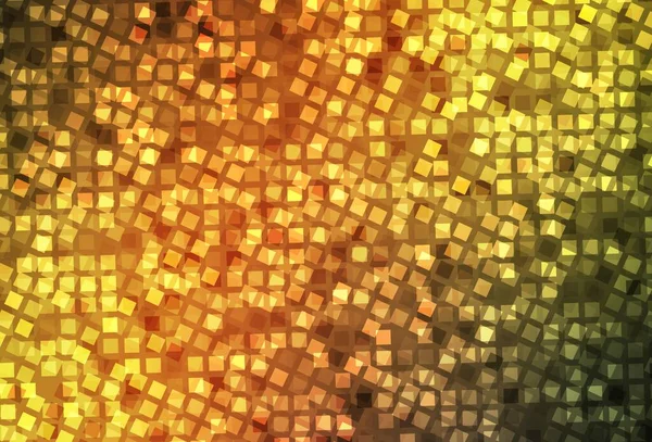 Donkergroen Gele Vectorachtergrond Veelhoekige Stijl Glitter Abstracte Illustratie Met Rechthoekige — Stockvector