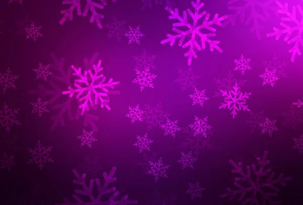 Dark Pink Vektorové Pozadí Prázdninovém Stylu Jednoduchý Gradient Ilustrace Vánočními — Stockový vektor