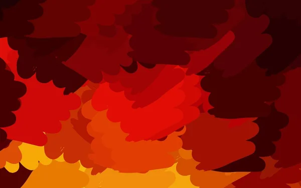 Темно Червоний Жовтий Векторний Фон Абстрактними Формами Декоративний Дизайн Абстрактному — стоковий вектор