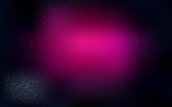 Темно Розовый Векторный Узор Ночными Звездами Неба Космические Звезды Размытом — стоковый вектор