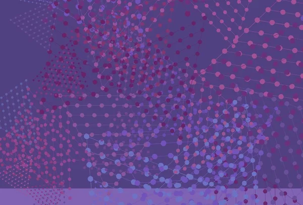Luz Púrpura Fondo Vectorial Rosa Con Triángulos Círculos Gradiente Abstracto — Vector de stock