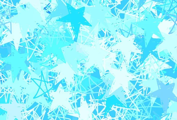 Fondo Vectorial Azul Claro Con Estrellas Colores Ilustración Colores Brillantes — Archivo Imágenes Vectoriales