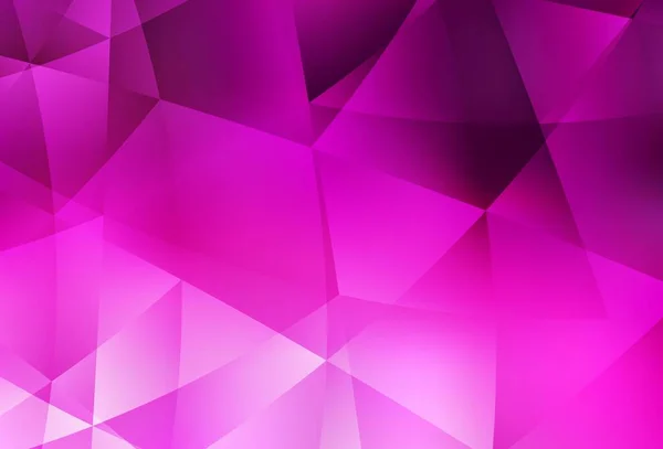 Ljus Rosa Vektor Polygonal Bakgrund Kreativ Geometrisk Illustration Origami Stil — Stock vektor