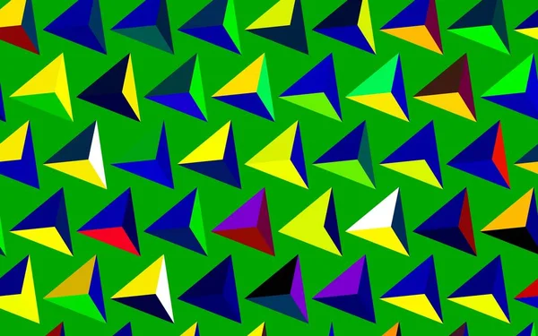 Dark Multicolor Vector Texture Triangular Style Glitter Abstract Illustration Triangular — Stock Vector