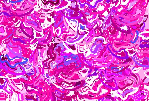 Світло Рожевий Векторний Шаблон Хаотичними Формами Сучасна Абстрактна Ілюстрація Різнокольоровими — стоковий вектор