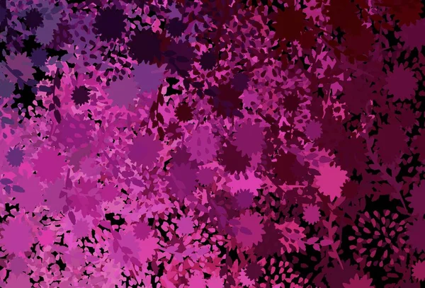 Темно Рожевий Векторний Фон Абстрактними Формами Проста Барвиста Ілюстрація Абстрактними — стоковий вектор