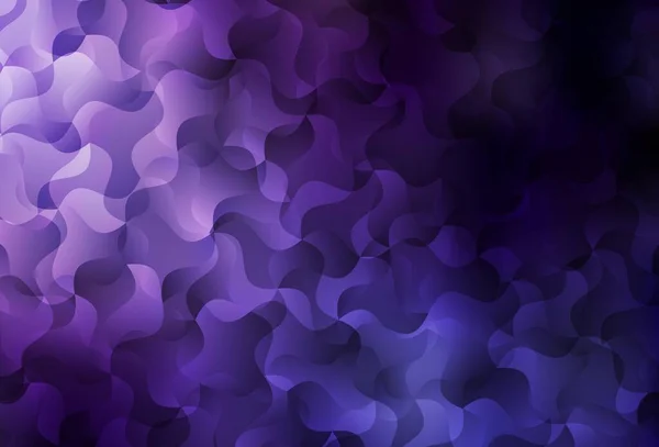 Dark Purple Vector Template Wry Lines Circumflex Abstract Illustration Gradient — Stock Vector