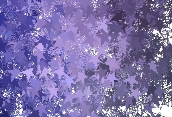 Light Purple Modello Vettoriale Con Stelle Natale Stelle Sfondo Astratto — Vettoriale Stock