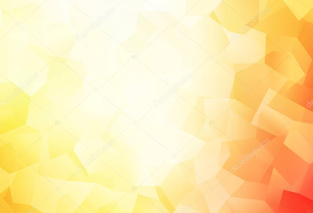 Light Red, Yellow vector texture with abstract forms. Modern abstract illustration with colorful random forms. Modern design for your business card.