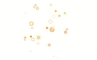 Küreli açık kırmızı vektör deseni. Parlak renkli soyut çemberlerin olduğu bir resim. Duvar kağıtlarının dokusu için desen.