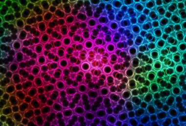 Çember şekilli koyu renkli vektör düzeni. Bulanık yağmur damlaları olan soyut bir çizim. Güzel web siteleri için desen.