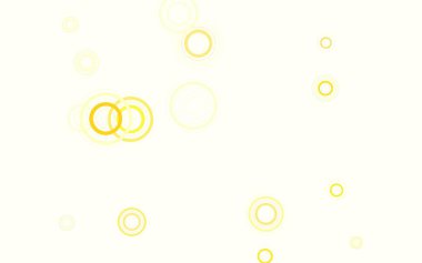 Disklerle açık turuncu vektör dokusu. Bulanık dekoratif tasarım baloncuklu soyut tarzda. Reklamlar, broşürler için desen.