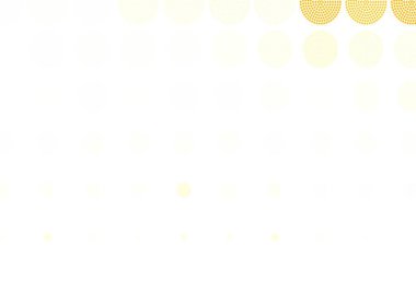 Açık sarı vektör arkaplan ve noktalar. Bulanık dekoratif tasarım baloncuklu soyut tarzda. Fütürist reklamlar ve kitapçıklar için şablon.