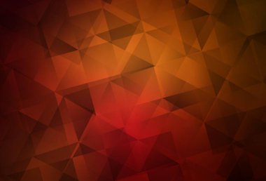 Koyu kırmızı vektör üçgen arka plan. Soyut ve üçgenli renkli çizimler. Arkaplanlarınız için desenli desen.