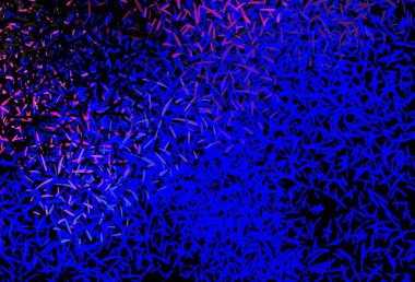 Koyu pembe, düz çizgileri olan mavi vektör arkaplan. Çizgilerle modern geometrik soyut çizim. Reklamlar, posterler, afişler için desen.