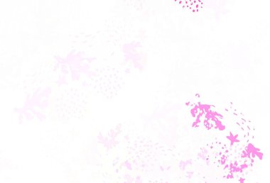 Açık pembe, soyut şekilli sarı vektör arkaplan. Rastgele şekillerle soyut tarzda dekoratif tasarım. Bir cep telefonu için arka plan.