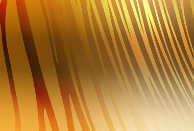 Eğri çizgileri olan hafif turuncu vektör arkaplanı. Soyut tarzda gradyan çizgilerle akıllı illüstrasyon. İş tasarımınız için şablon.