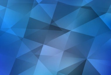 Işık Mavisi vektörü üçgen arkaplan. Origami stilinde gradyan ile yaratıcı geometrik illüstrasyon. Marka kitabınız için yeni şablon.
