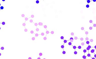 Açık Mor, Pembe vektör arkaplan ve yapay zeka formları. Yapay zeka bağlantılarıyla basit bir şekilde renkli tasarım. Bilim için desen, geleceksel tasarımlar..