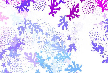 Açık mavi, soyut şekilli kırmızı vektör arkaplan. Soyut gradyan şekilli basit renkli çizimler. İşiniz için en iyi akıllı tasarım.