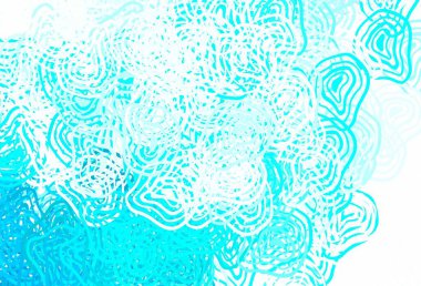 Açık mavi, rastgele şekilli yeşil vektör deseni. Rastgele şekillerle soyut tarzda dekoratif tasarım. Web siteniz için basit tasarım.