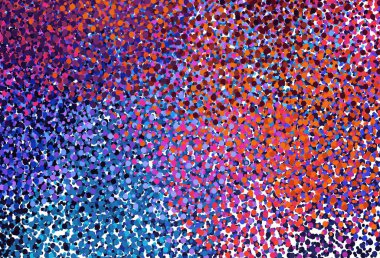 Açık mavi, noktalı kırmızı vektör arkaplanı. Bulanık dekoratif tasarım baloncuklu soyut tarzda. Poster ve web siteleri için tasarım.