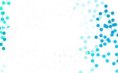 Açık mavi, yapay zeka ağlı yeşil vektör deseni. Yapay zeka bağlantılarıyla basit bir şekilde renkli tasarım. Teklif verilerinin tanıtımı için akıllı tasarım.