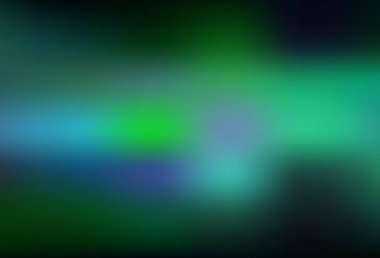 Koyu yeşil vektör arkaplanı bulanıklaştırdı. Gradyan ile modern soyut çizim. Çalışmalarınız için akıllı tasarım.