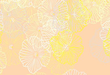 Hafif Çokrenkli vektör karalama arkaplanı yapraklarla. Origami tarzında çiçeklerin karalama çizimi. Web siteniz için Doodle tasarımı.